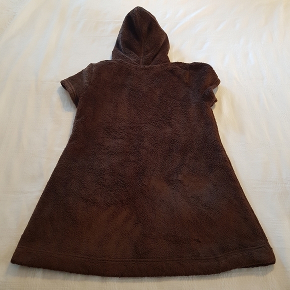 Gap girls XXL brown plush swim cover up has pockets & hood VGUC - Picture 4 of 4